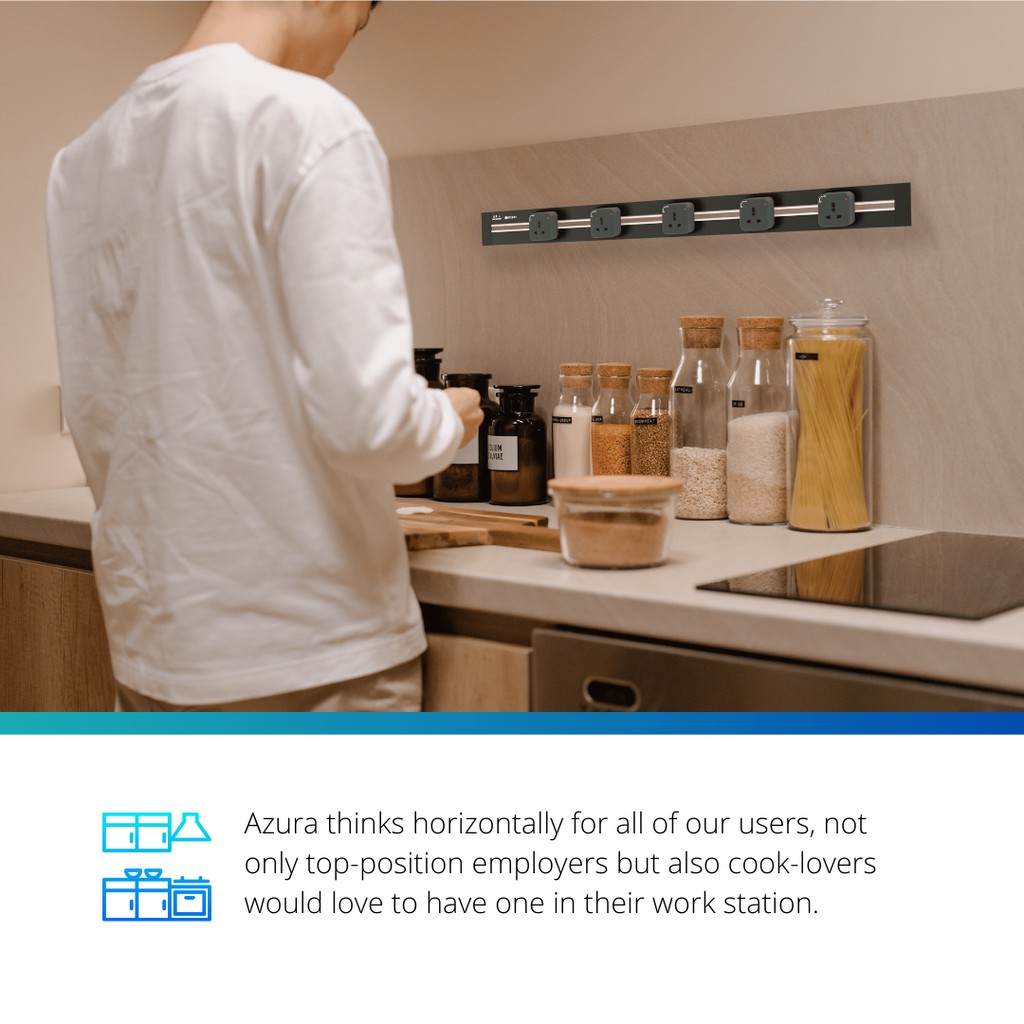 Ổ cắm thanh ray AZURA AUS-TRK0800 - Hàng Chính Hãng