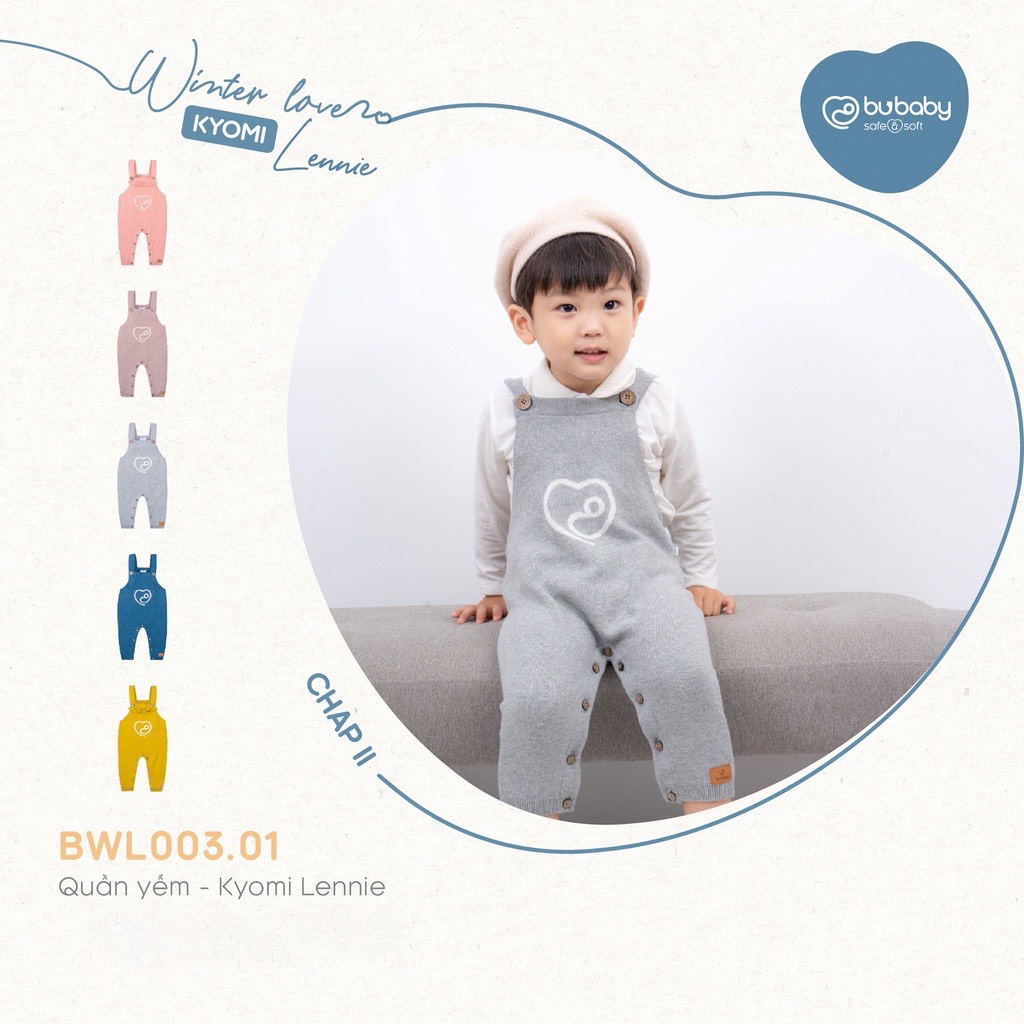 [CHÍNH HÃNG] Quần yếm len trẻ em Kyomi Lennie BWL003.01 Bu