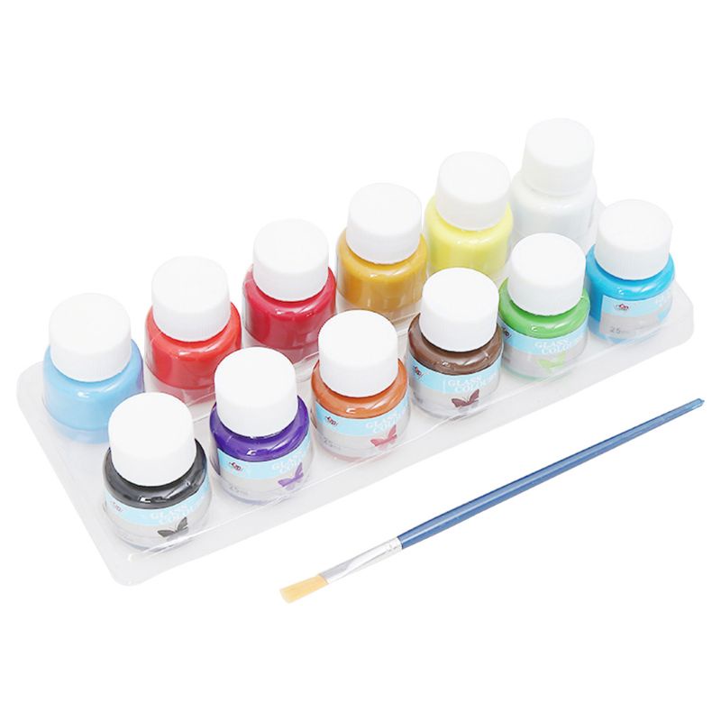 Bộ 12 Màu Acrylic Dùng Vẽ Tranh Thủ Công Không Độc Hại