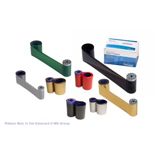 Mực in đơn màu đen (Ribbon) dành cho máy in thẻ Datacard SP25 Plus - Loại 500 mặt thẻ/cuộn