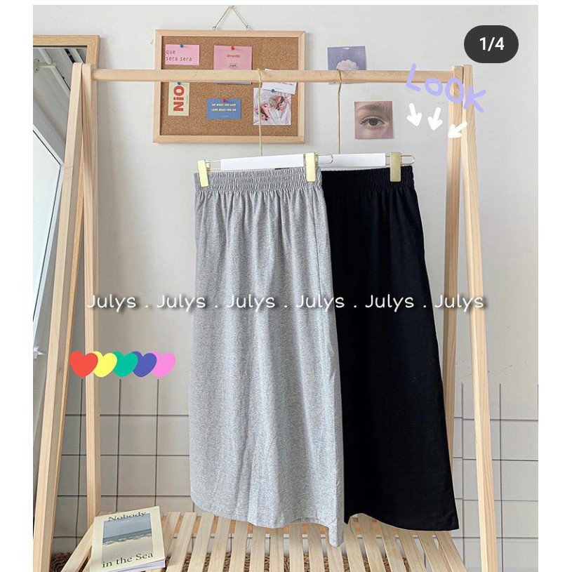 Chân váy midi cotton 110k