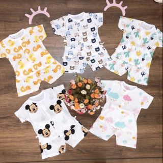 Combo 3b giấy dài và 2b cộc tay cho bé