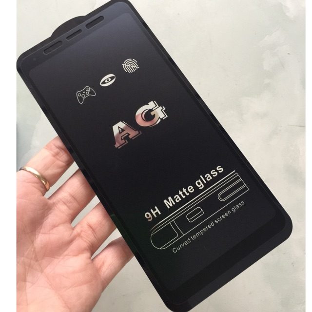 Kính cường lực Galaxy A9 2018 /A950 full nhám chống van tay