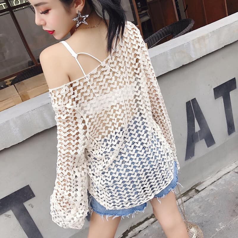 Áo ren lưới Đi biển quảng châu