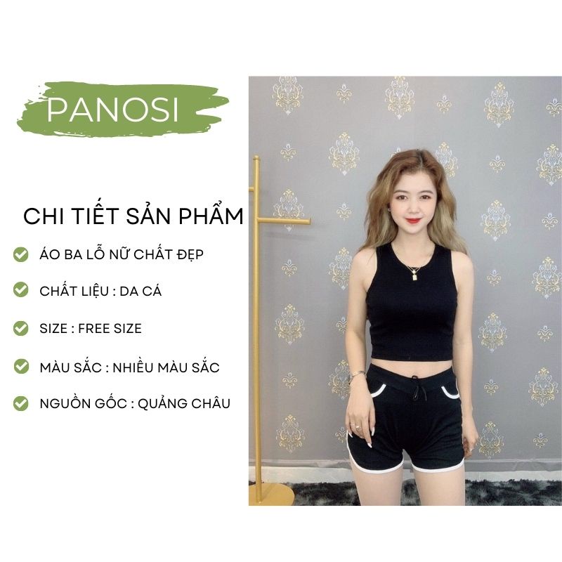 Áo ba lỗ nữ áo tập gym tập thể thao ôm body chất liệu co giãn thoải mái PANOSI - Mã A233