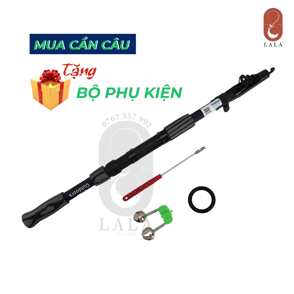 Cần câu rút Outdoors đủ size TẶNG bộ phụ kiện và cơ hội mua deal dây giá sốc 10k