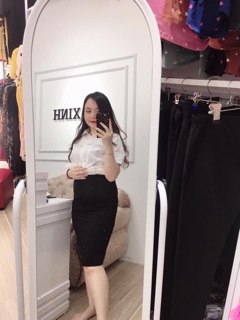 Chân váy bầu umi bút chì ( ảnh thật tự chụp và ảnh trải sàn)