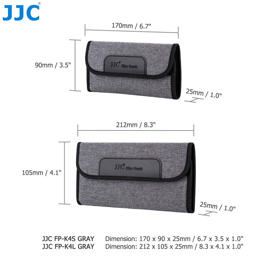 Túi lọc JJC xếp gọn bảo vệ lens camera 4 khe