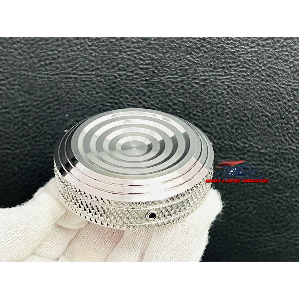 Nắp Xăng Inox 304 CNC mẫu THÁI 001 gắn được nhiều loại xe máy