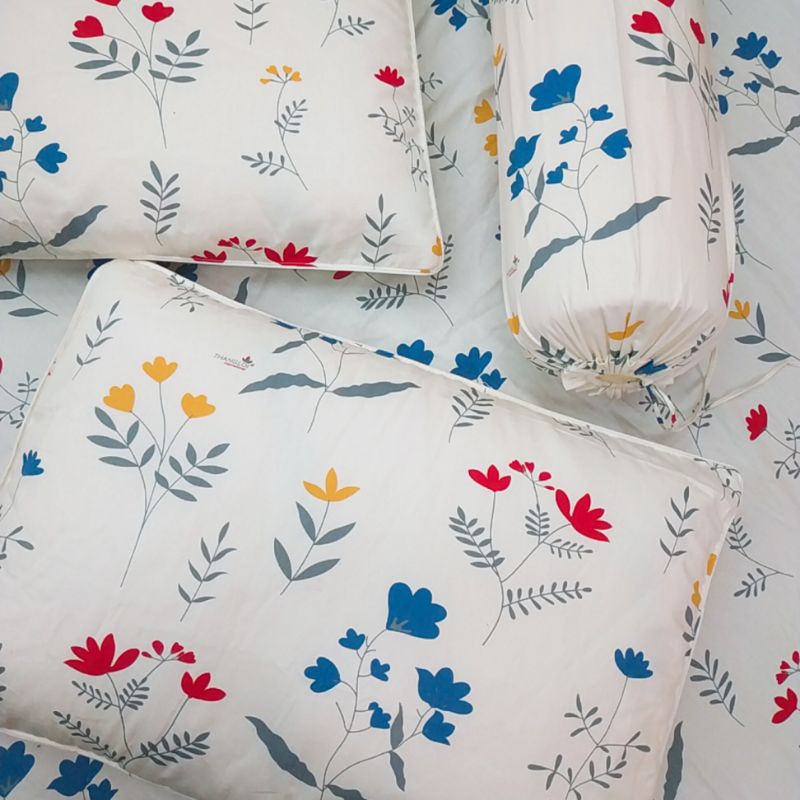 Vỏ gối nằm và ôm cotton Thắng lợi (set 3món , inbox chọn mẫu)