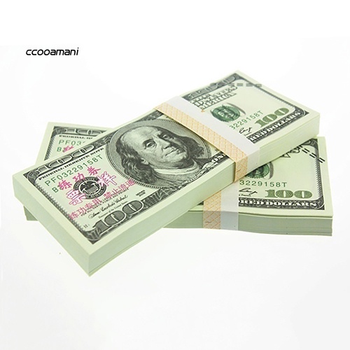 Set 100 tờ tiền đô la eur us dùng làm đồ chơi sưu tập