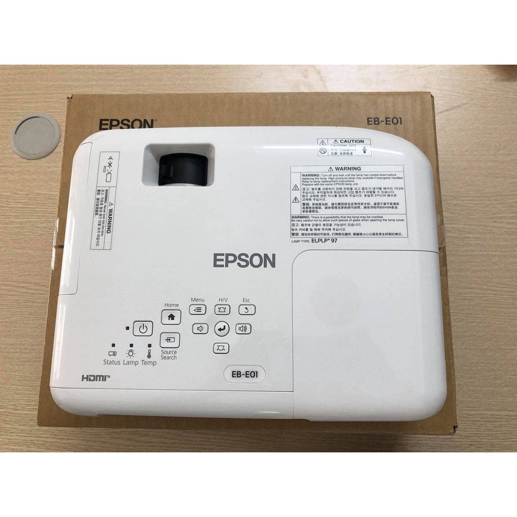 Máy Chiếu Epson EB-E01, Bảo Hành 2 Năm Thân Máy, Máy Sáng Đẹp, Sắc Nét