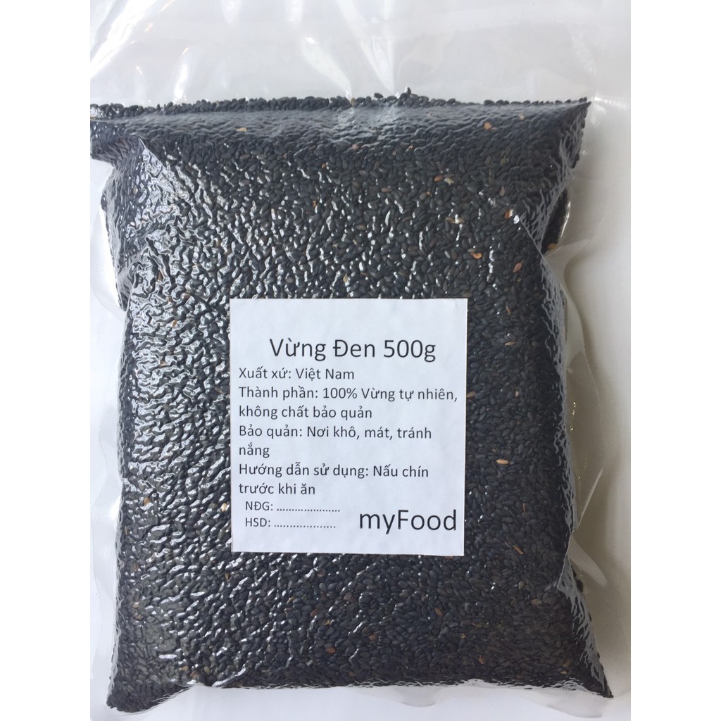 [500g] Hạt Vừng Đen / Mè Đen - Siêu sạch, hữu cơ tự nhiên