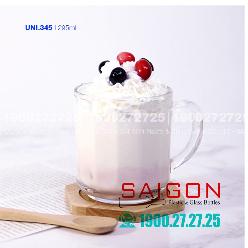Tách Trà Sọc Có Quai Union Stack Tea Cup 295ml | Thủy Tinh Cao Cấp , Nhập Khẩu Thái Lan