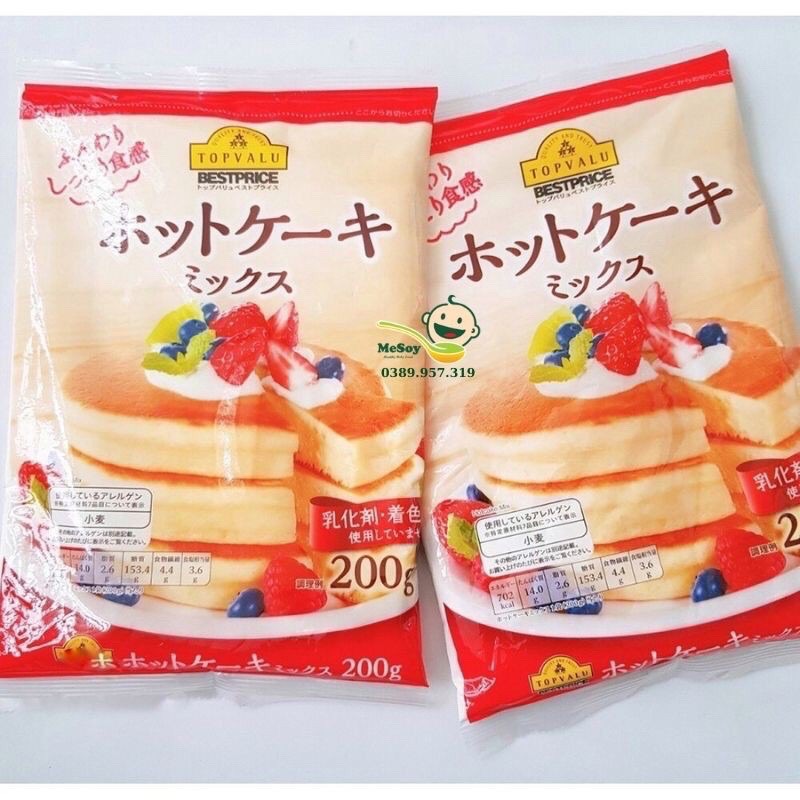 Bột làm bánh Hotcake Topvalu nội địa Nhật Bẩn [8.2022]