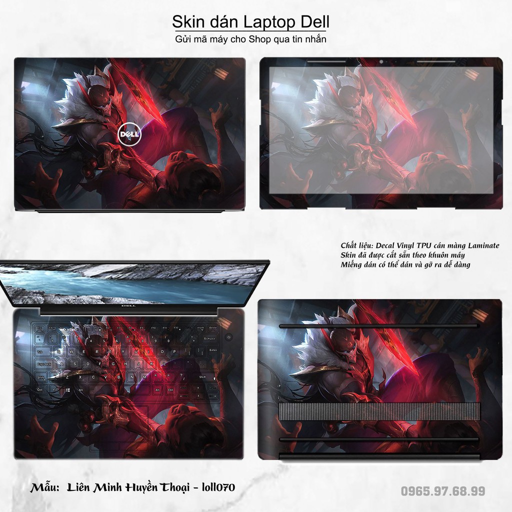 Skin dán Laptop Dell in hình Liên Minh Huyền Thoại nhiều mẫu 9 (inbox mã máy cho Shop)