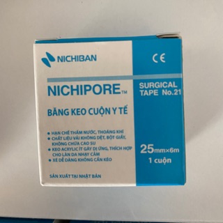 Băng keo Y Tế NHẬT BẢN NICHIPORE 25mx6m