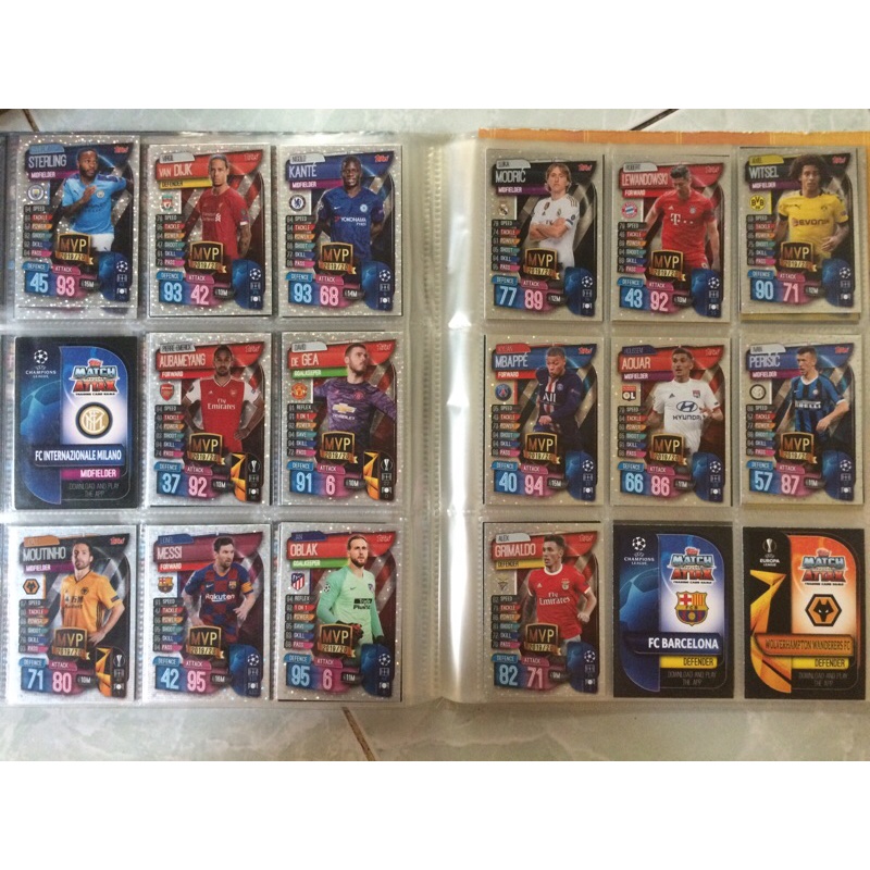 Thẻ insert match attax 19/20