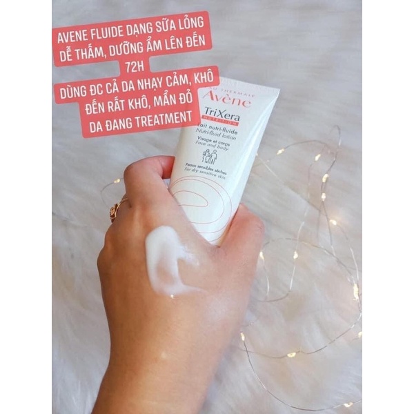 Kem dưỡng ẩm Avene trixera emollient cream lotion da nhạy cảm phục hồi