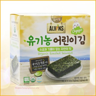 [Date 2021] Rong biển TÁCH MUỐI ăn liền ORGANIC ALVIN cho bé