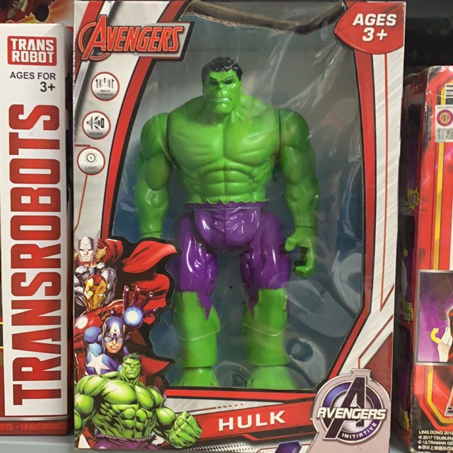Đồ chơi siêu nhân hulk người khổng lồ xanh biết di chuyển và phát âm thanh