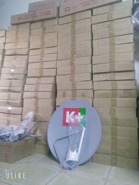 [Chính Hãng] Bộ Chân &amp; Lá chảo truyền hình K+ kèm hướng dẫn lắp đặt (có set nguyên bộ)