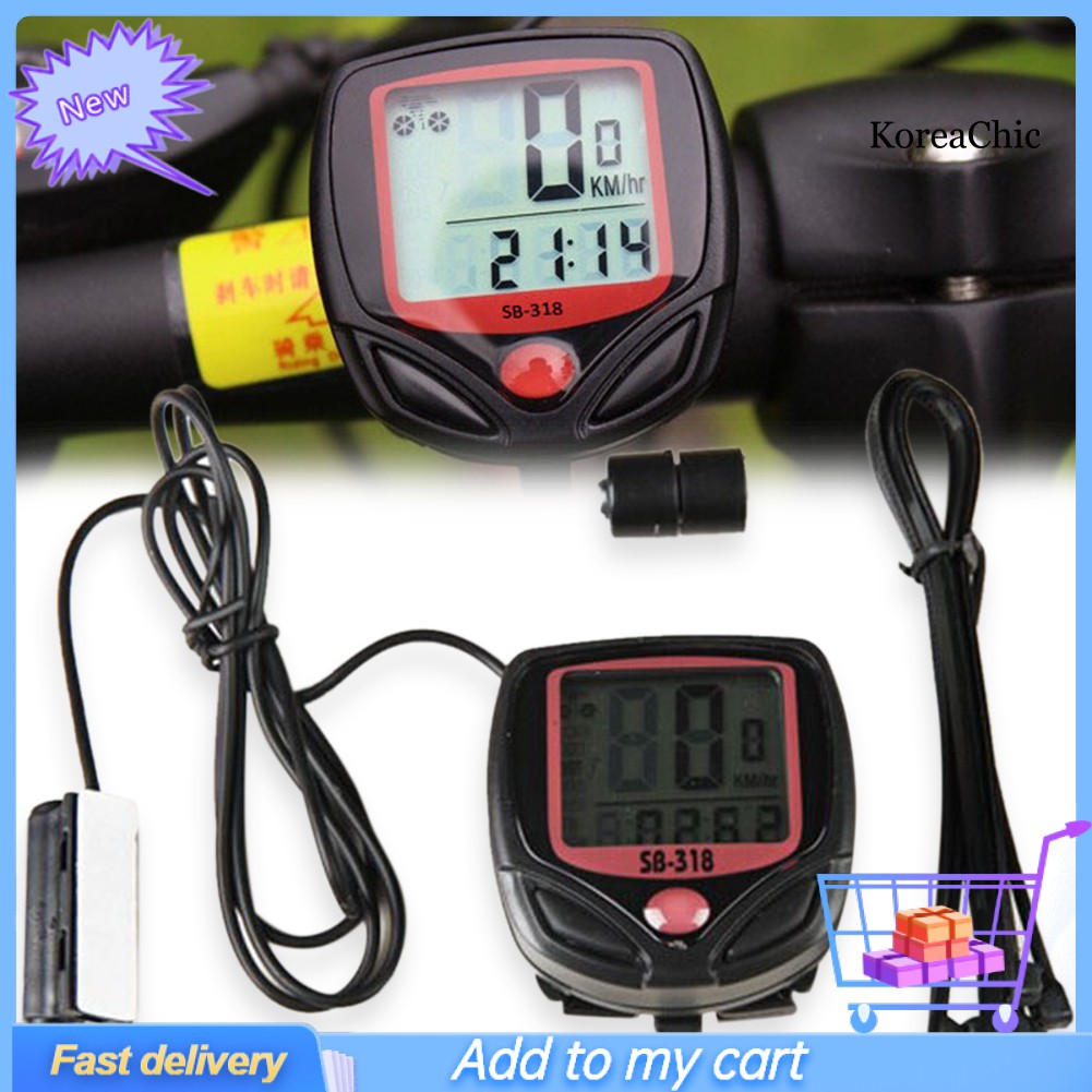 Đồng hồ đo tốc độ xe đạp có màn hình LCD tiện dụng