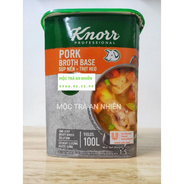 Gia Vị Knorr Súp Nền Thịt Bò Hộp 1.5KG Beef Broth Base