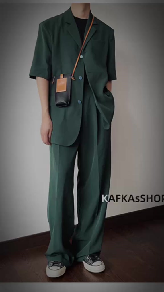 HERMES| Set Blazer Nam 2 Màu Xanh Thẫm/ Đen | BigBuy360 - bigbuy360.vn