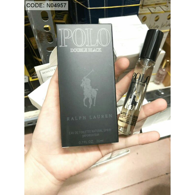 [ mini 20ml ] Nước hoa nam Polo Double Black _chuẩn mùi thơm lâu