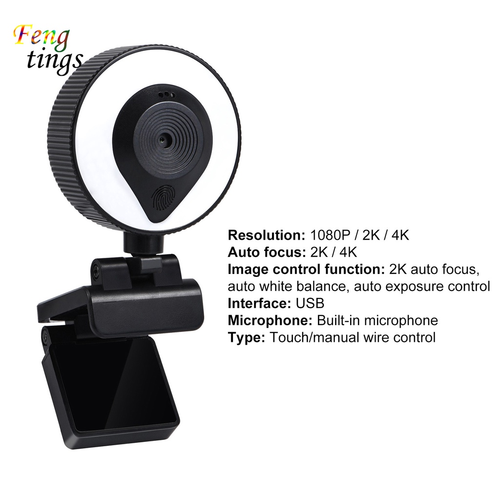 Webcam USB tự động lấy nét có thể điều chỉnh độ nét cao cho máy tính | BigBuy360 - bigbuy360.vn