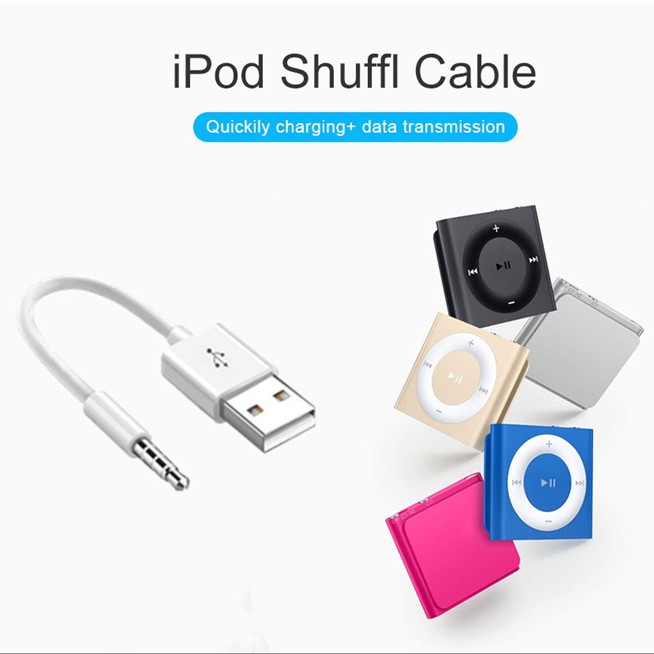 Suitable for Ipod SHUFFLE Data Cable USB Mp3 Charging 3, 4, 5, 6 7Th Generation Charger Wire