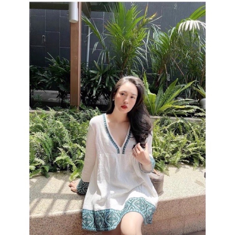 Đầm thô kiểu baby doll hàng