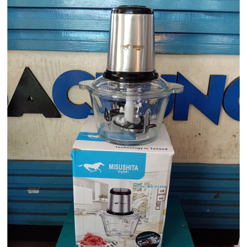 Máy xay thịt đa năng Misushita cối thủy tinh hàng chính hãng Thái Lan