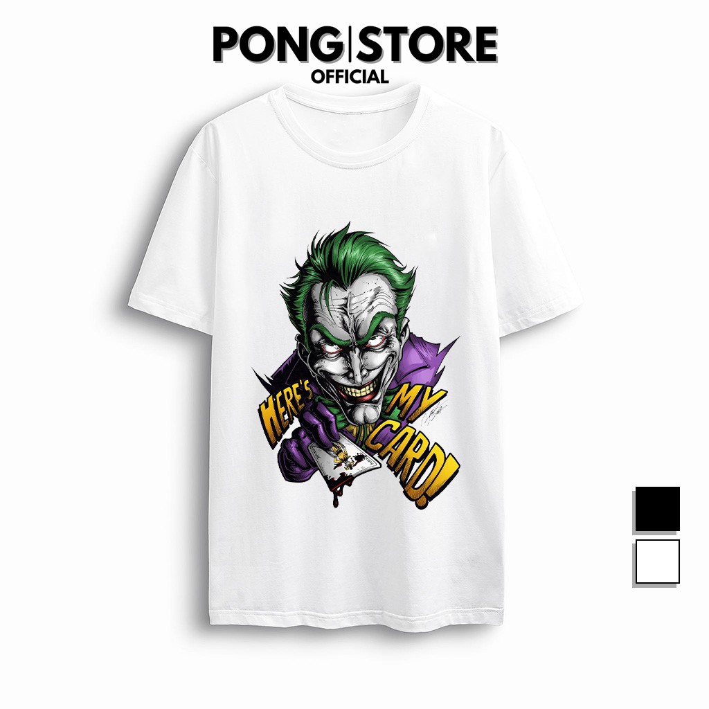Áo thun tay lỡ form rộng nam nữ in THE JOKER - Áo thun unisex cổ tròn chất thun co giãn thoáng mát PONGSTORE