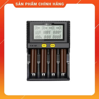 [LOẠI 1 TỐT NHẤT] [BH 5 NĂM] Bộ sạc nhanh thông minh đa năng 4 kênh độc lập MIBOXER C4-12 sạc được tất cả các loại pin