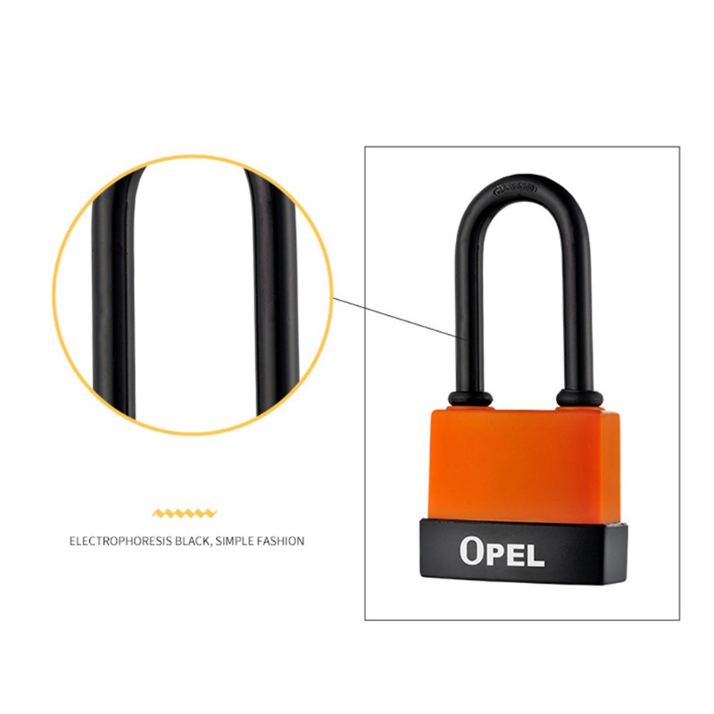 Ổ Khóa An Ninh Bằng Sắt Với Vỏ PVC Bảo Vệ Tiện Dụng