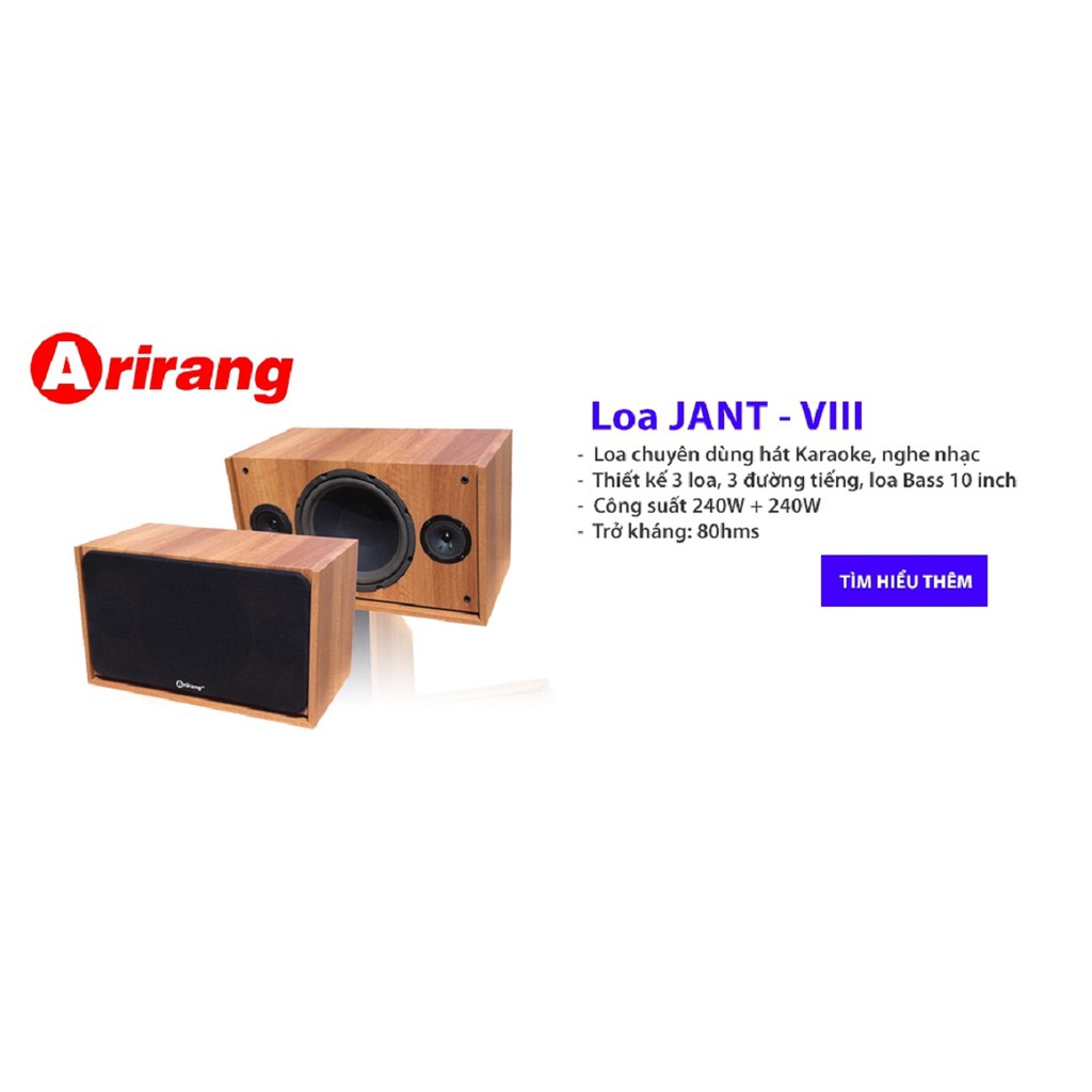 Loa Karaoke ARIRANG JANT-VIII - Hàng chính hãng.
