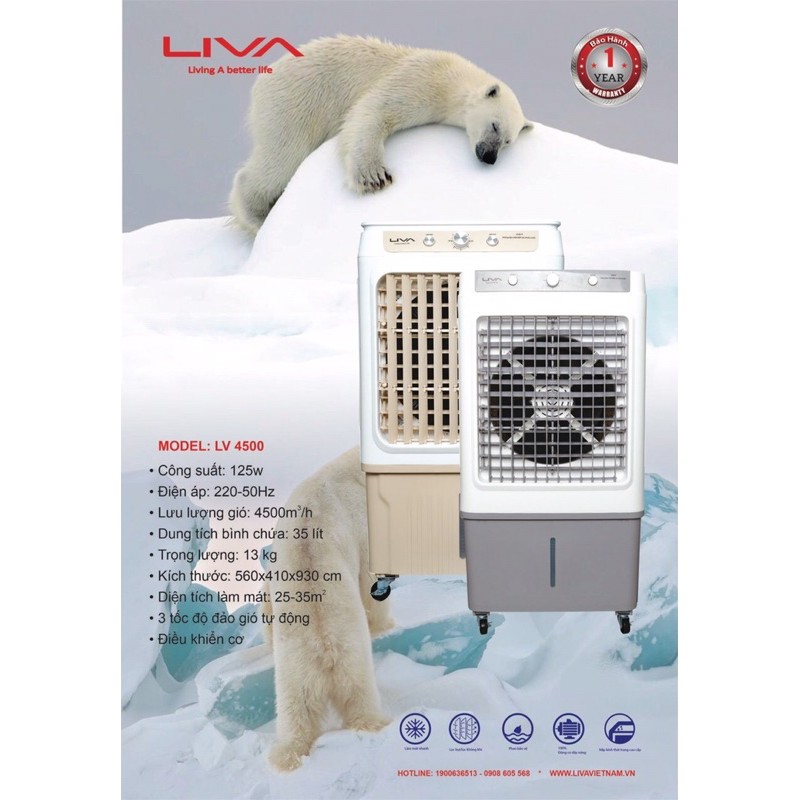 Quạt Hơi nước LIVA LV4500