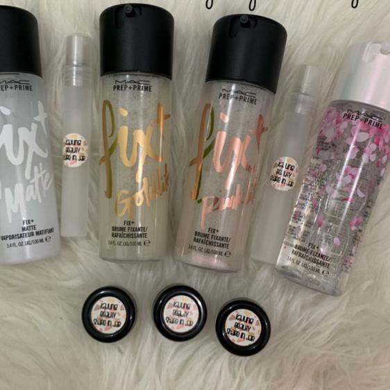 [Hàng Mới Về] Bình Xịt mac prep + prime Màu Nhũ Vàng Hồng Lấp Lánh | BigBuy360 - bigbuy360.vn