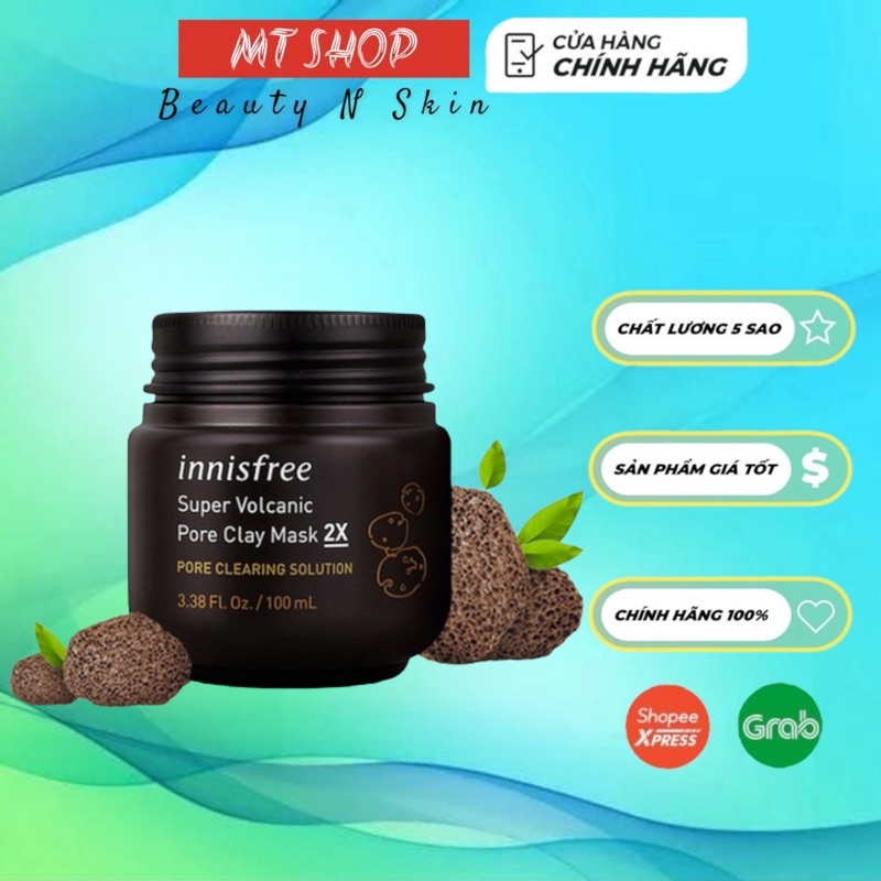 Mặt Nạ Đất Sét Innis Super Volcanic Pore Clay Mask 2X