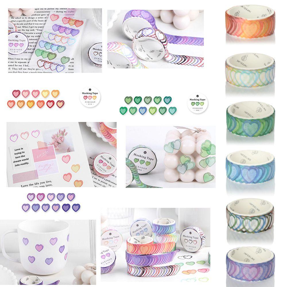 Cuộn Băng Dính Hình Trái Tim Dùng Trang Trí DIY
