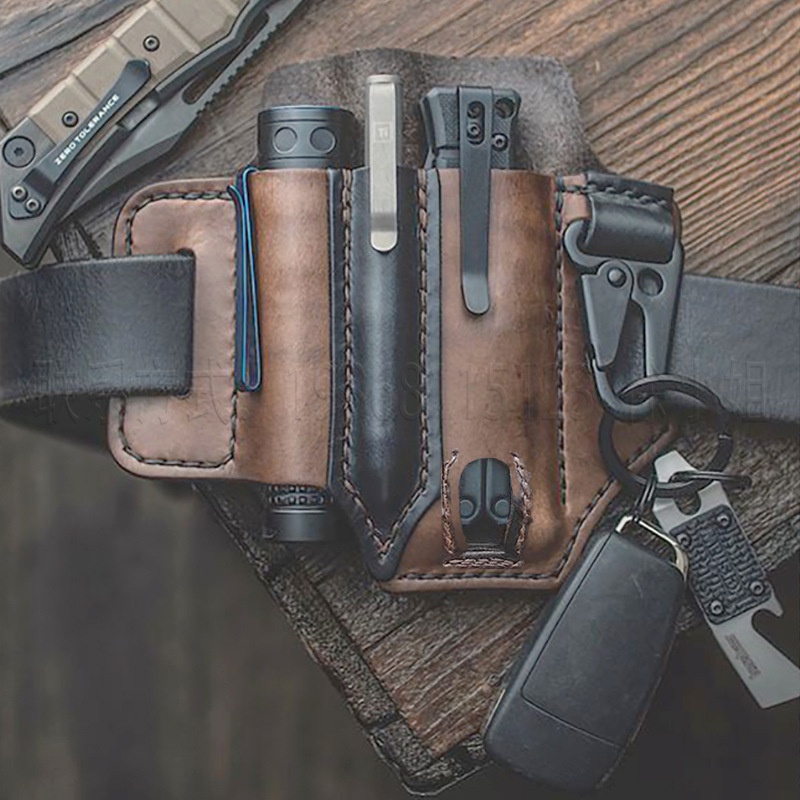 Túi Da Bò / PU Đựng Chìa Khóa Đa Năng Đeo Thắt Lưng Tiện Dụng