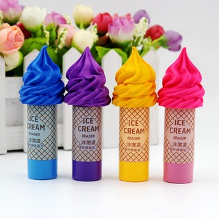 Gôm kèm chuốt chì hình ly kem