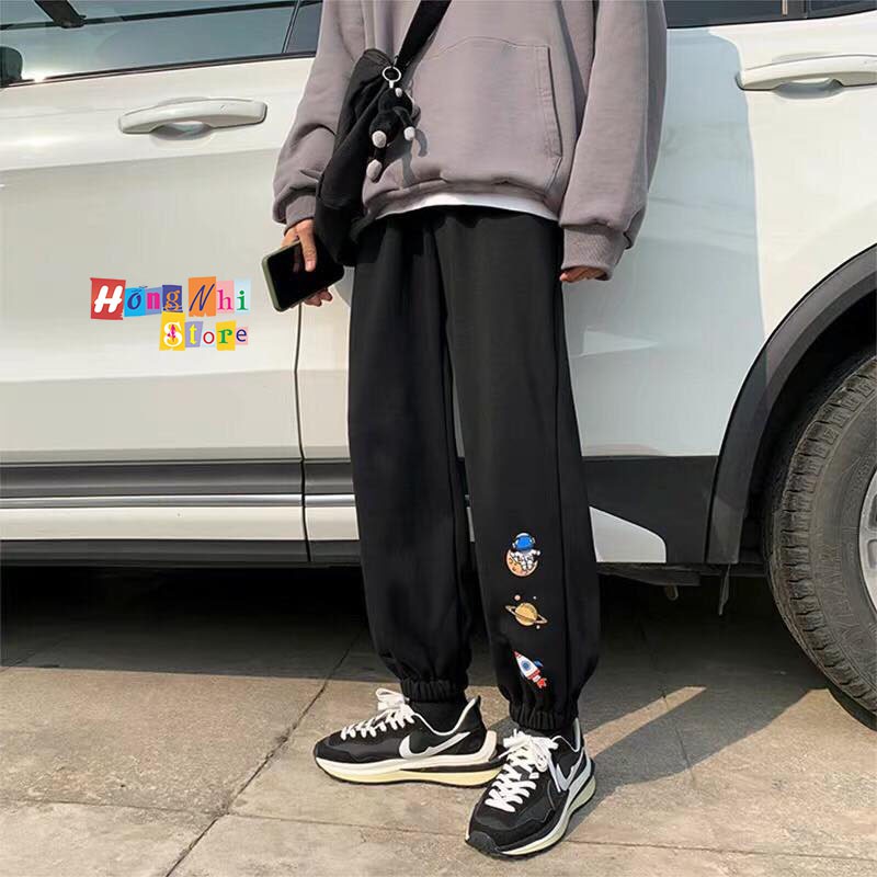 Quần Jogger In Hình Jogger Bo Lai Dáng Rộng Ulzzang Unisex - MM