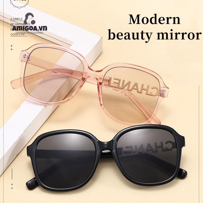 Kính Mát Gọng Vuông Lớn Phong Cách Retro Cá Tính