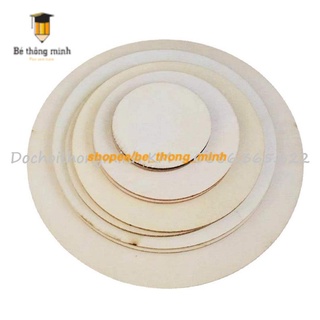 100 miếng gỗ tròn - size 2cm 2.5cm 3cm 4cm 5cm