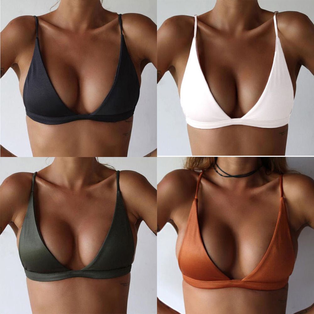 Bikini màu trơn thiết kế hở lưng quyến rũ | BigBuy360 - bigbuy360.vn