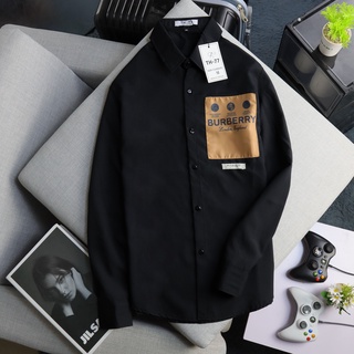 Áo sơ mi nam tay dài buberr vải lụa phối mềm min phong cách lịch lãm cado fashion