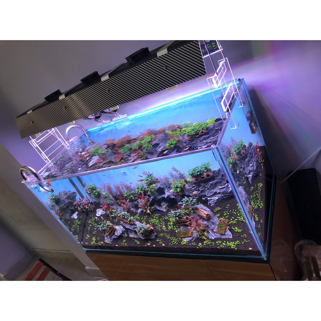 Shade JetA Chắn Sáng Cho Đèn Thủy Sinh Dài 60CM, Siêu Mỏng, Nhẹ, Mặt Gương Phản Quang Cực Tốt.